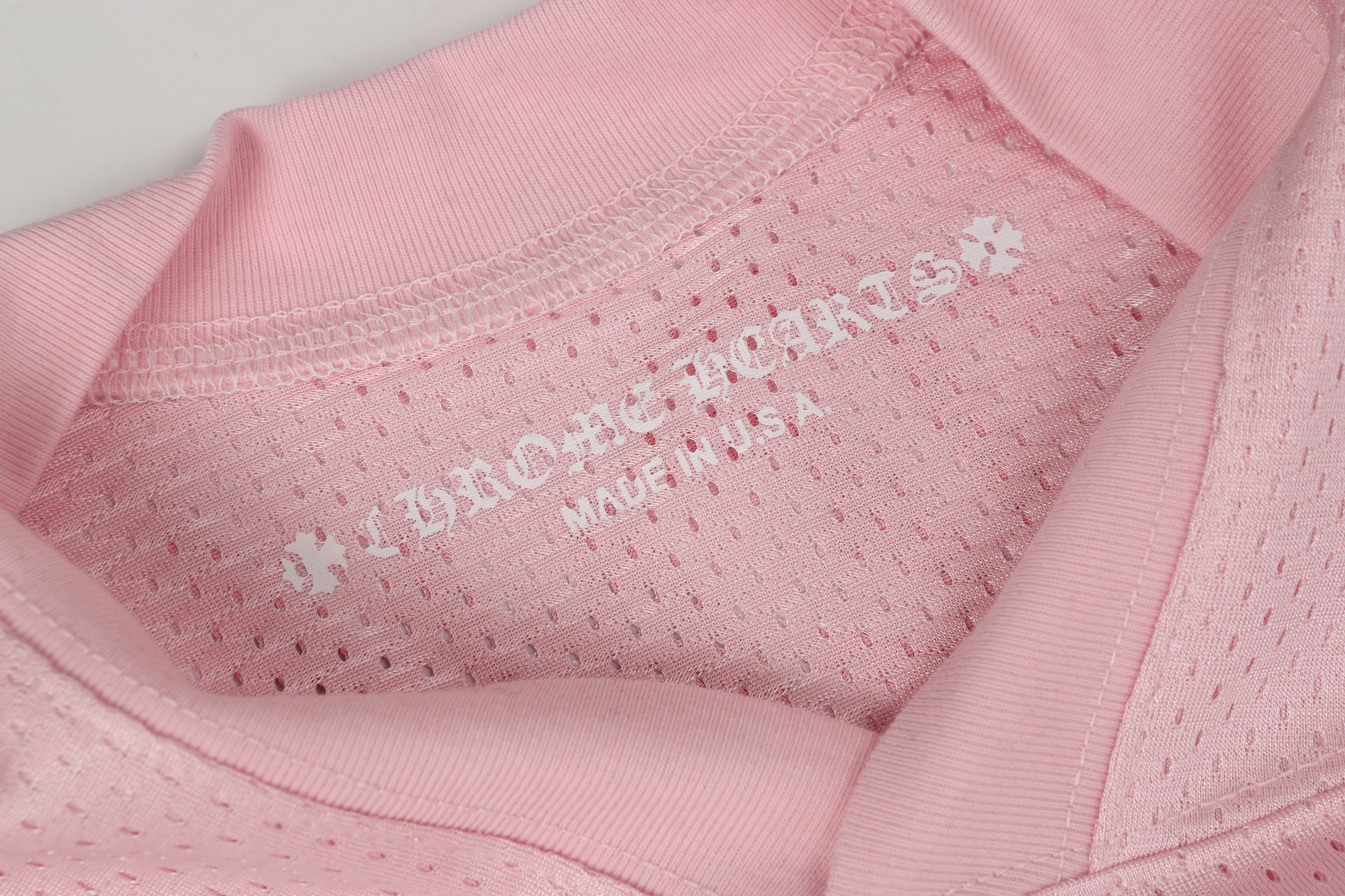 Chrome Hearts Love You Mesh Sports T-shirt Pink