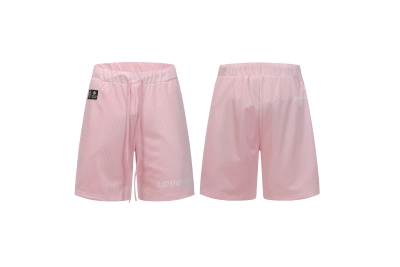 Chrome Hearts Love You Mesh Varsity Shorts Pink 01