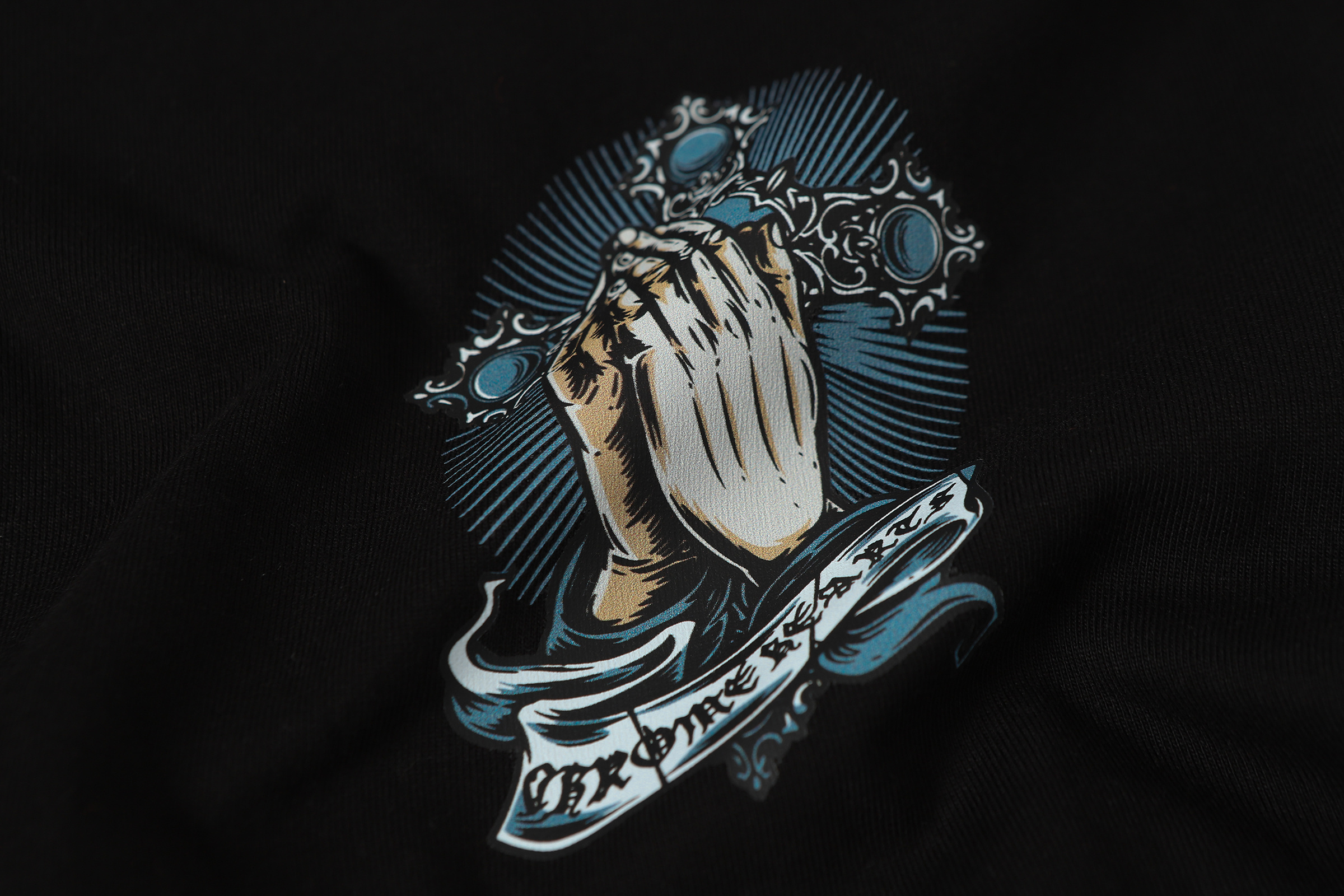 Chrome Hearts Praying Hands T-Shirt Black