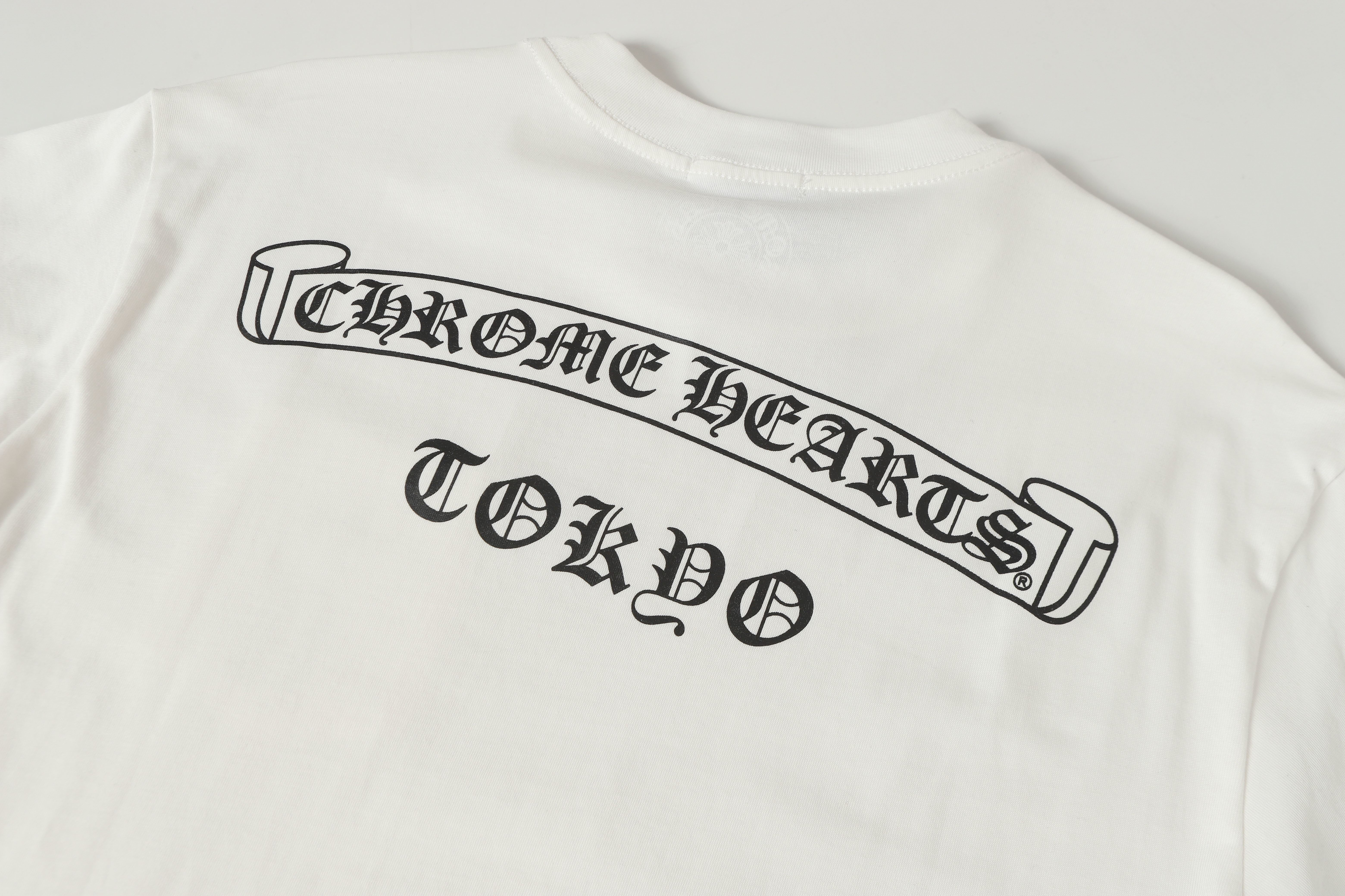 Chrome Hearts Scroll Logo Tokyo T-Shirt