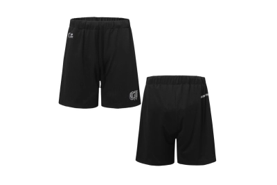 Chrome Hearts Sports Mesh Varsity Shorts Black 01