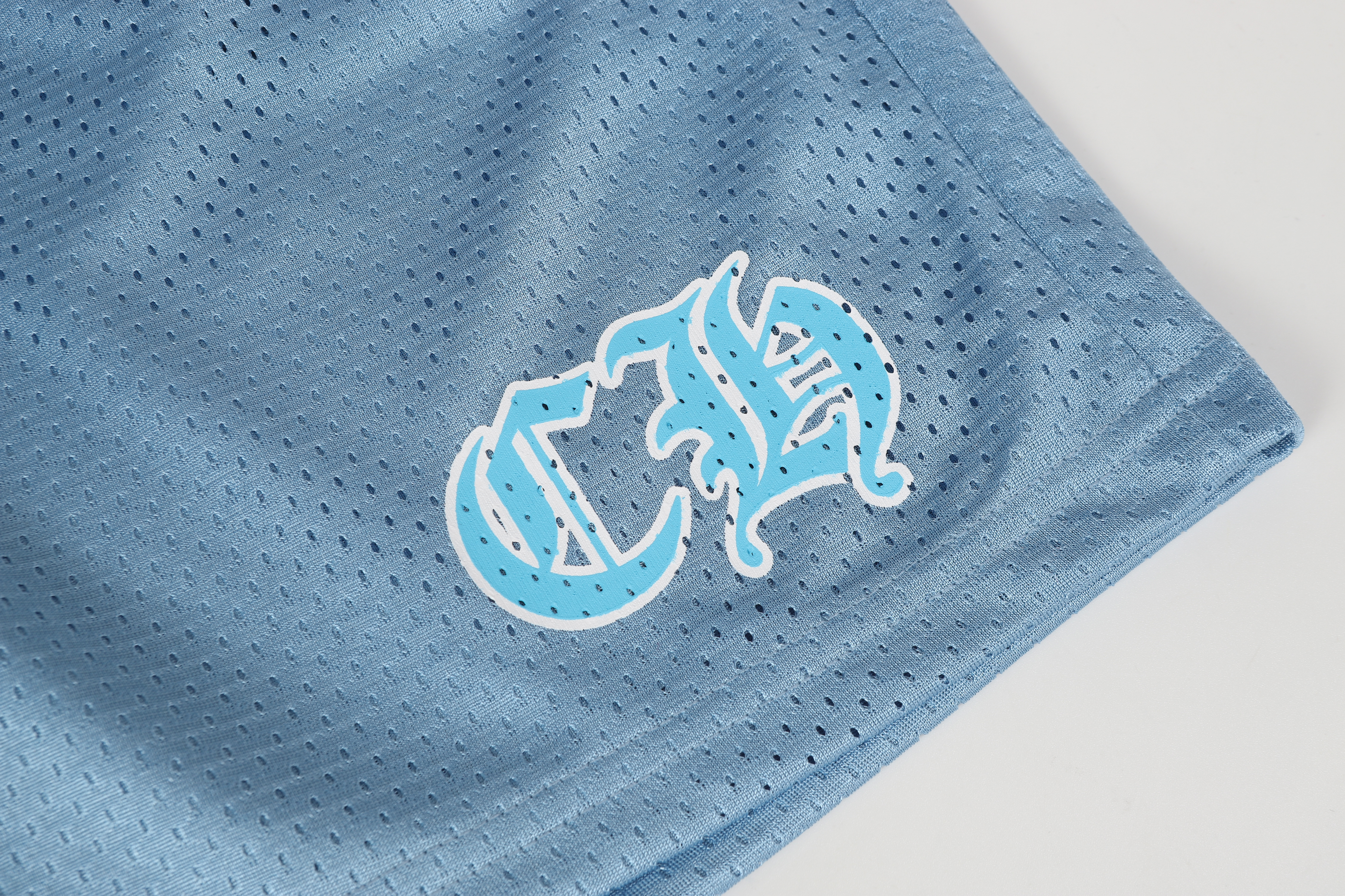 Chrome Hearts Sports Mesh Varsity Shorts Blue