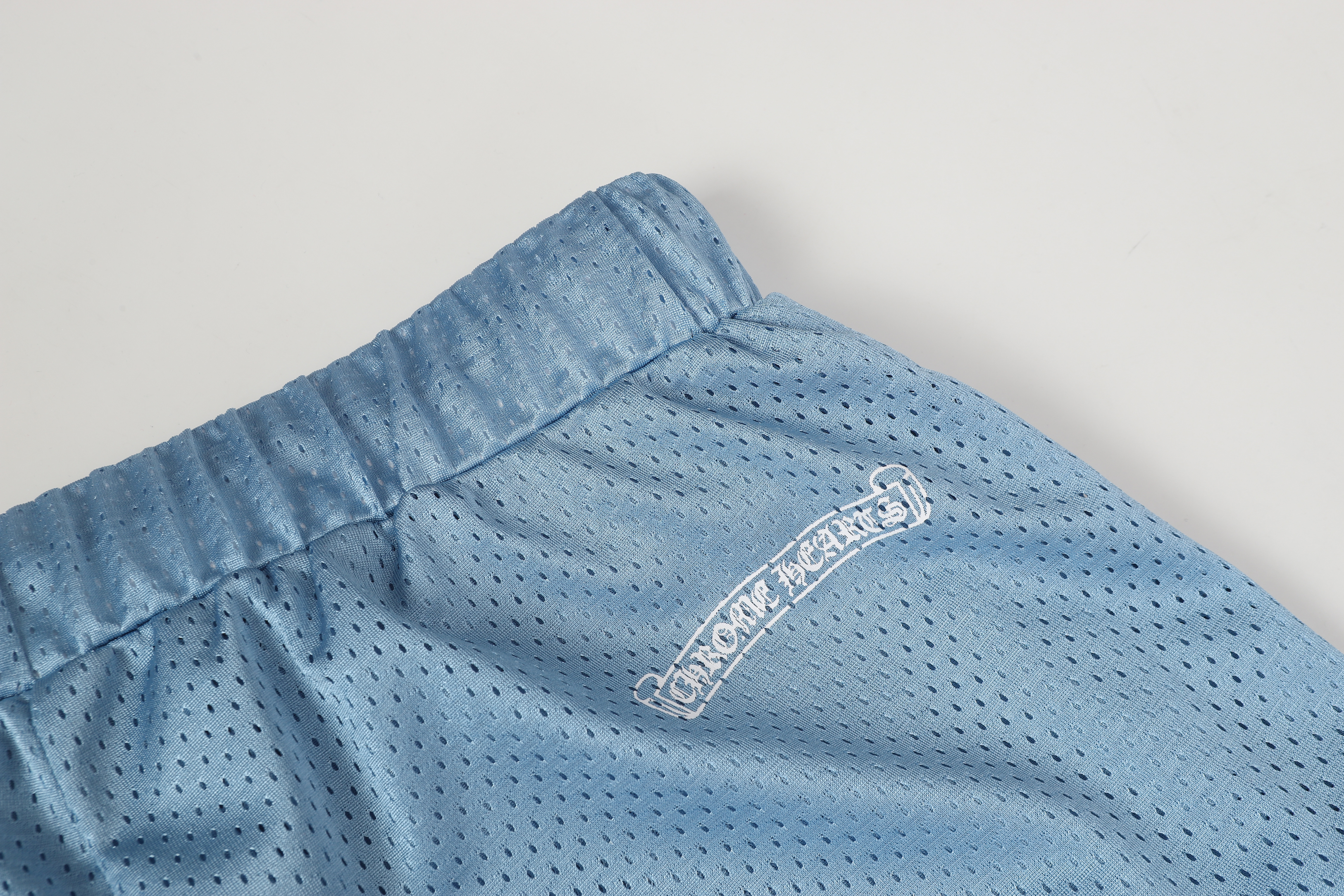 Chrome Hearts Sports Mesh Varsity Shorts Blue