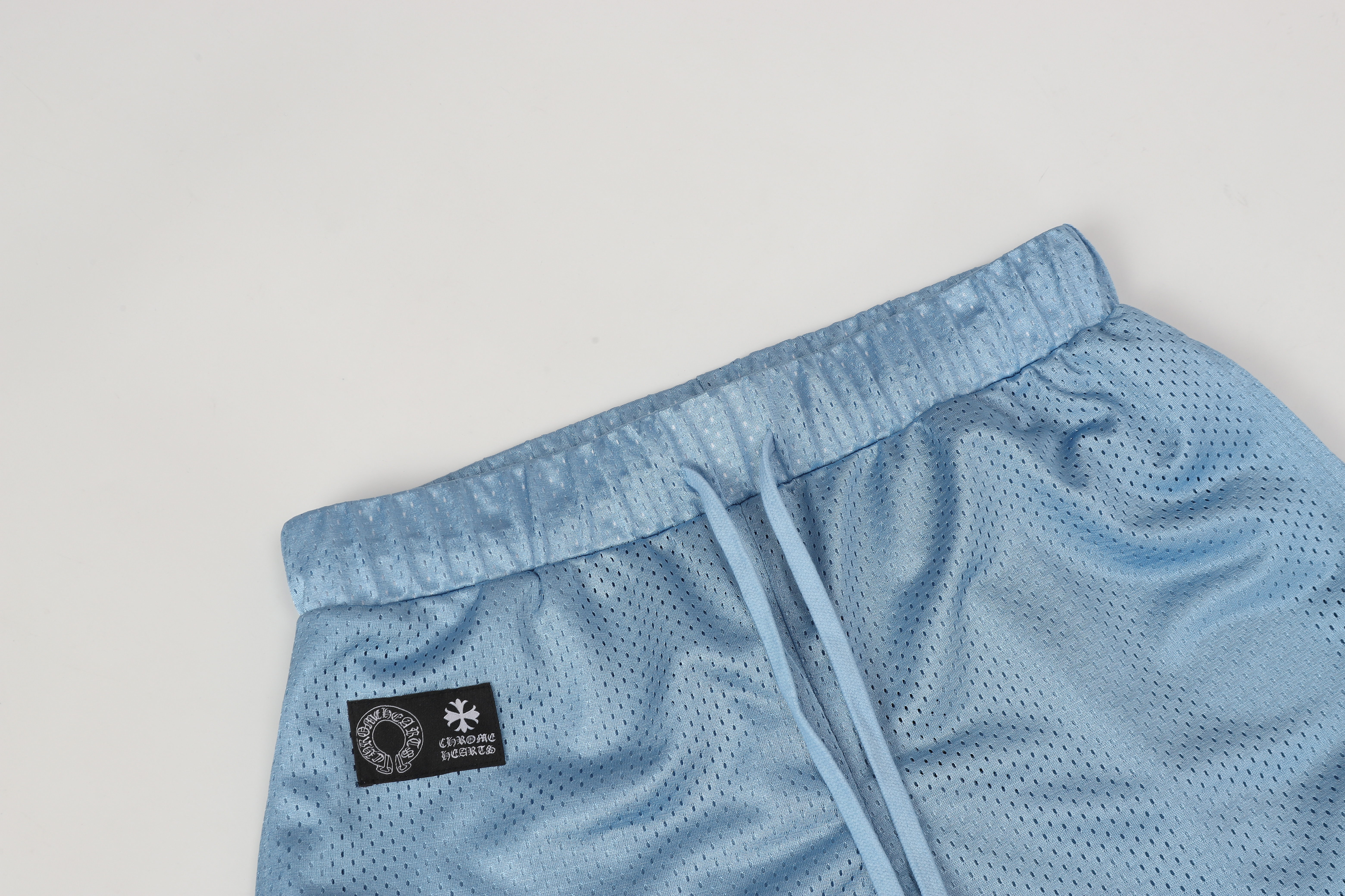 Chrome Hearts Sports Mesh Varsity Shorts Blue