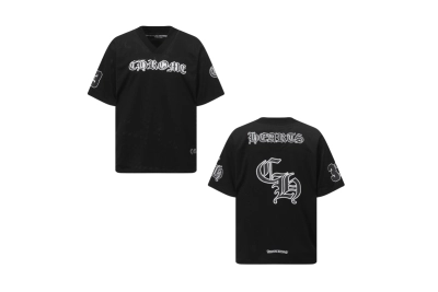 Chrome Hearts Stadium Mesh Short Sleeve Jersey Black 01