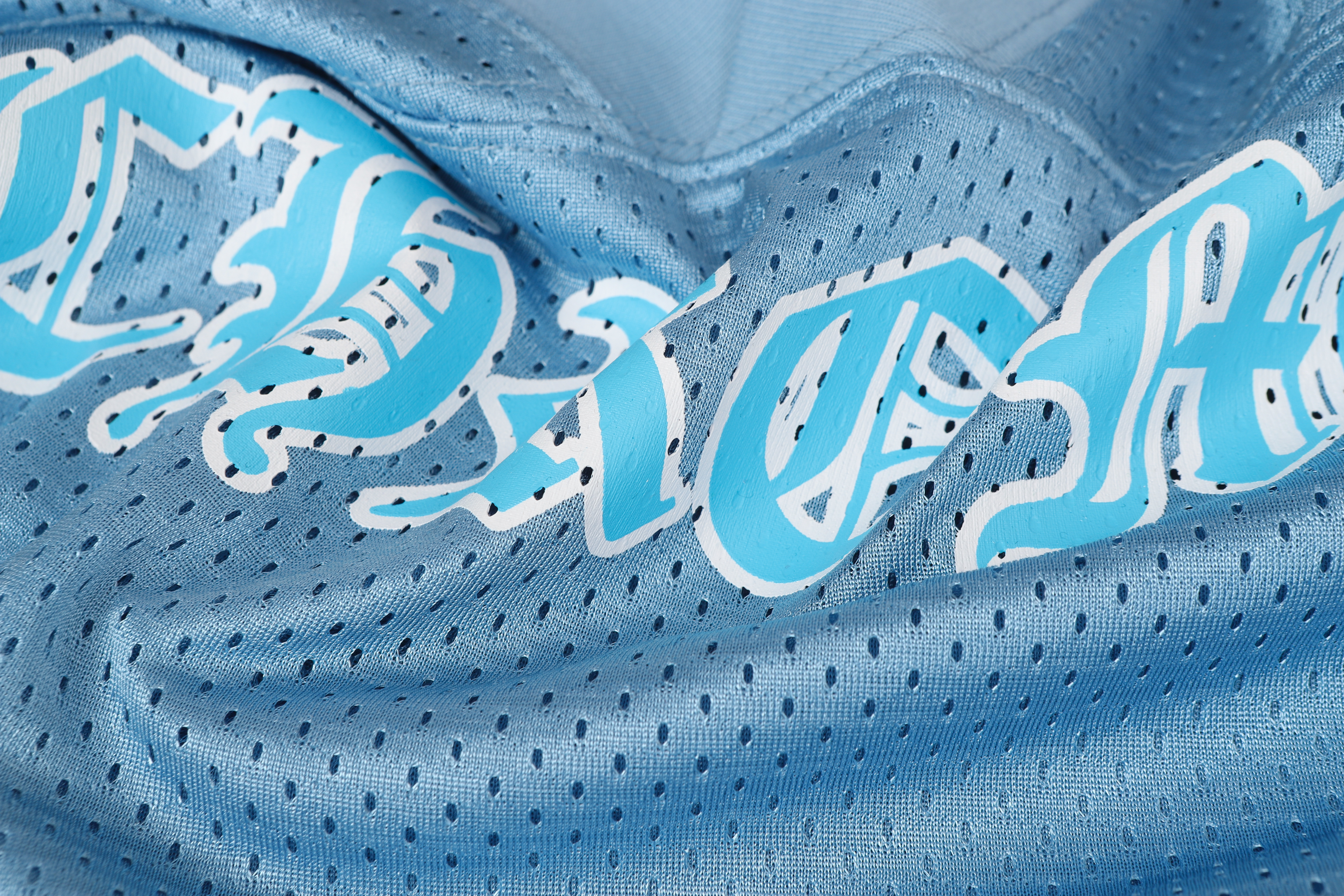 Chrome Hearts Stadium Mesh Short Sleeve Jersey Blue