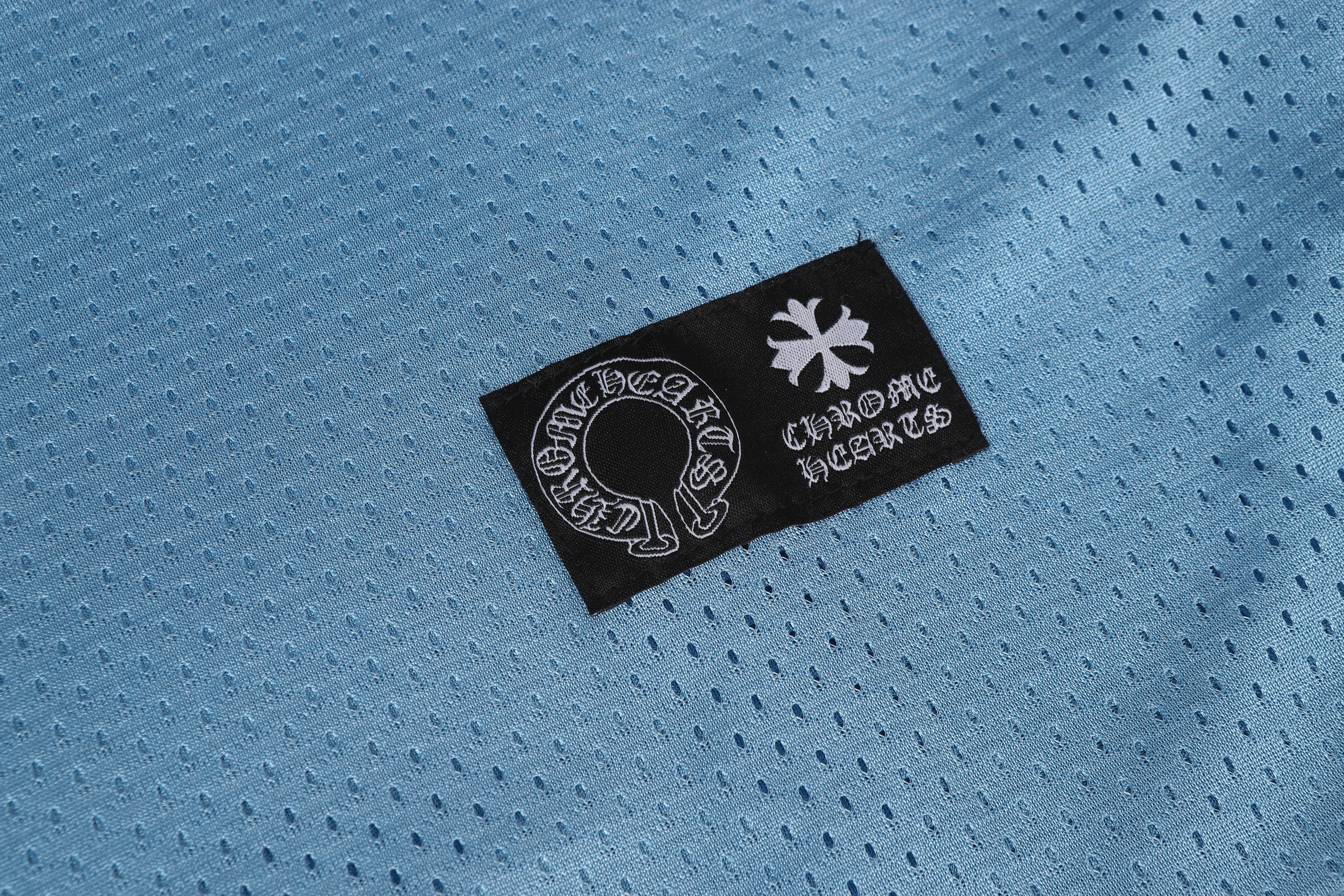 Chrome Hearts Stadium Mesh Short Sleeve Jersey Blue