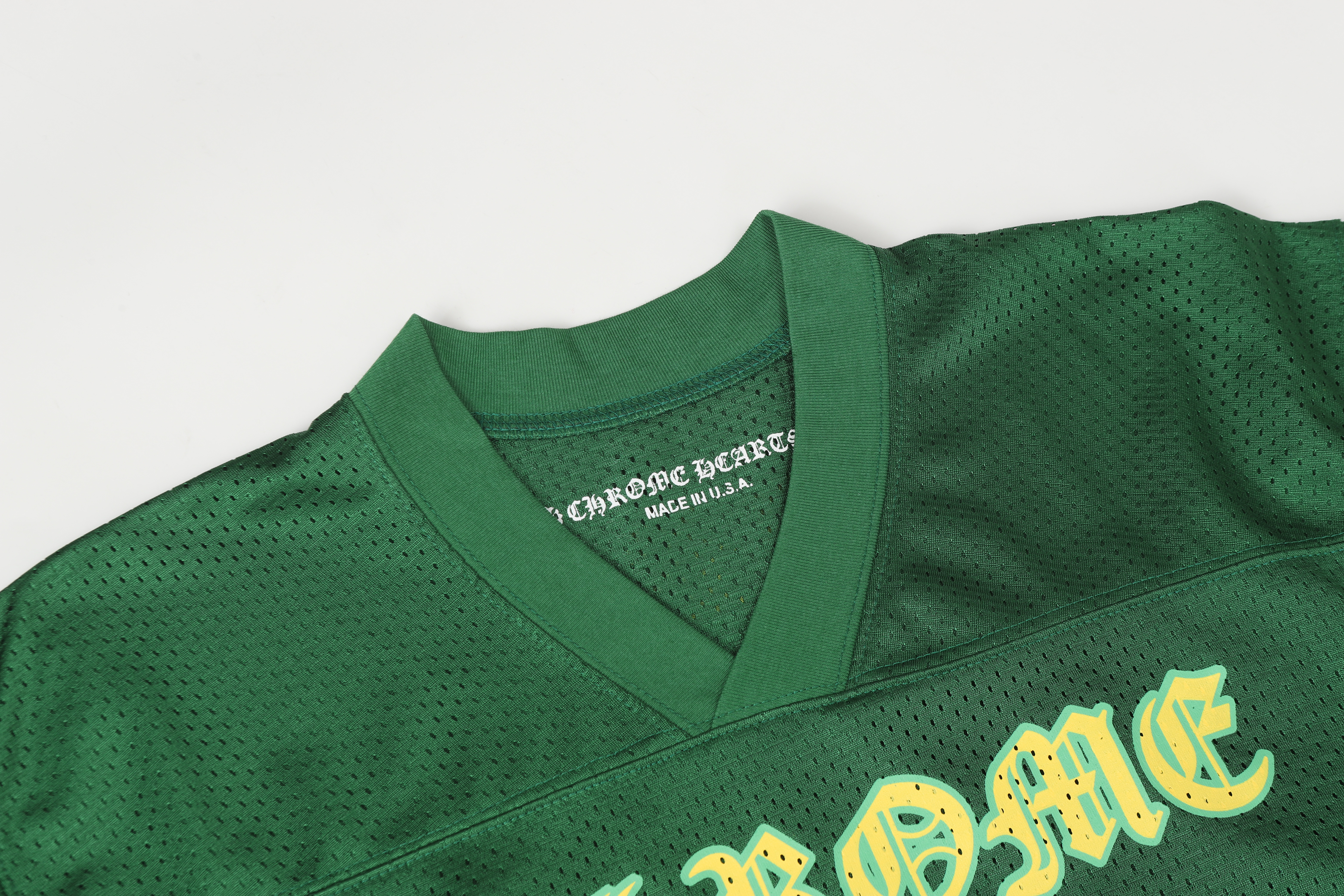 Chrome Hearts Stadium Mesh Short Sleeve Jersey Green