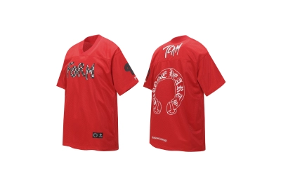 Chrome Hearts x Matty Boy PPO Form Team Mesh Warm Up Jersey T-Shirt Red 01