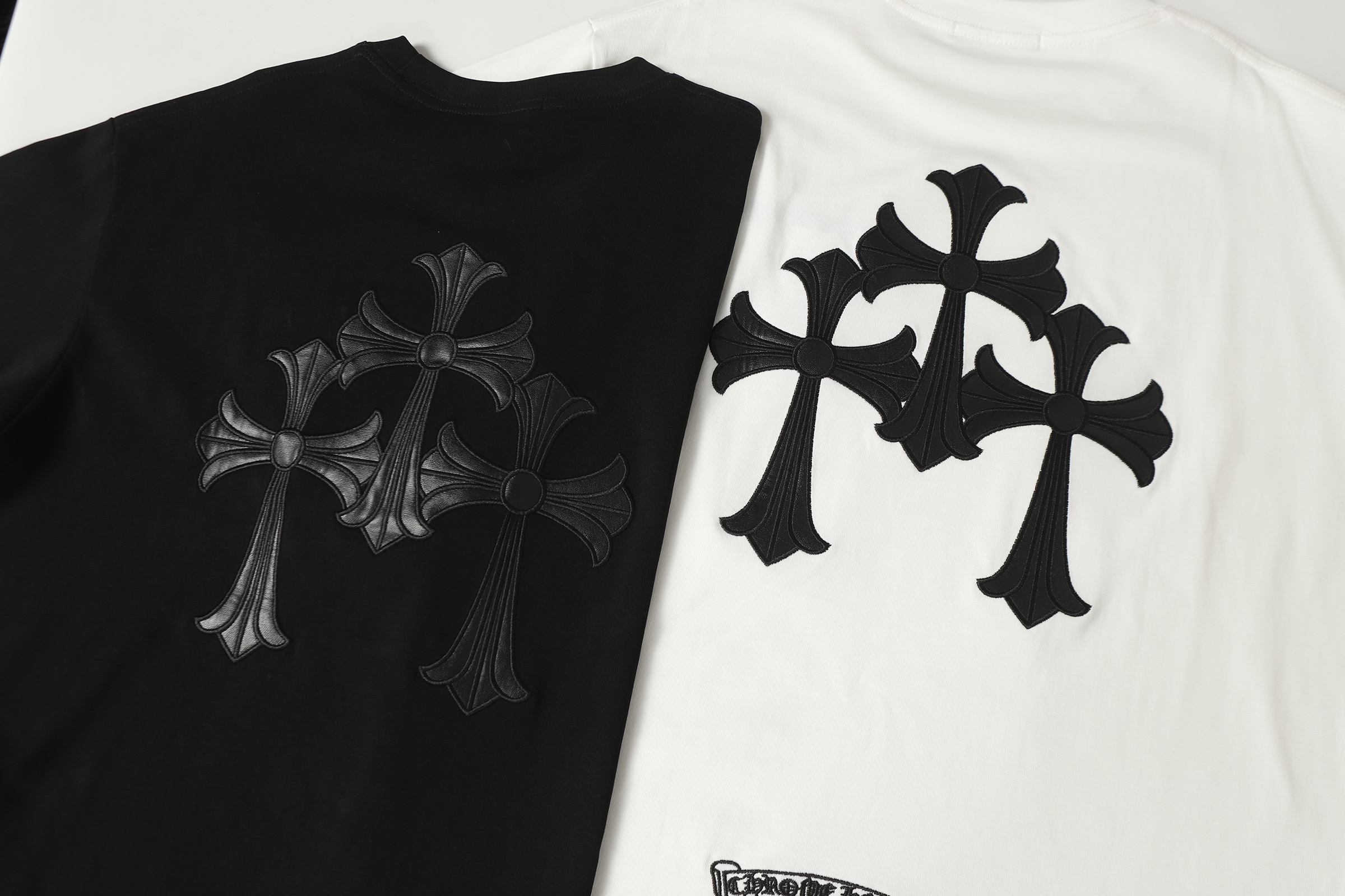 Chrome Hearts 3 Cross T-Shirt Black/White