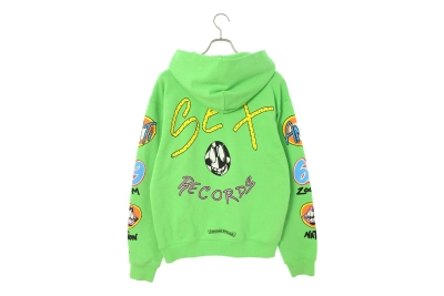 Chrome Hearts Matty Boy Sex Records Hoodie Green 02
