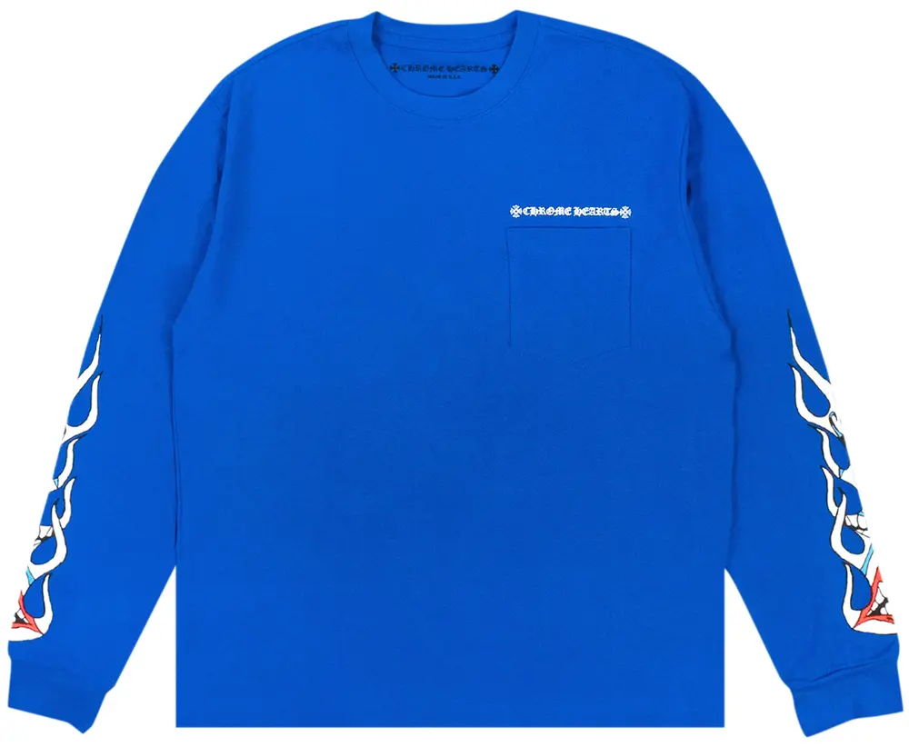 Chrome Hearts x Matty Boy Space Long-Sleeve T-Shirt Blue
