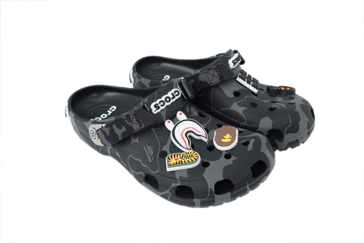 Crocs Classic Clog A Bathing Ape ABC Camo Black