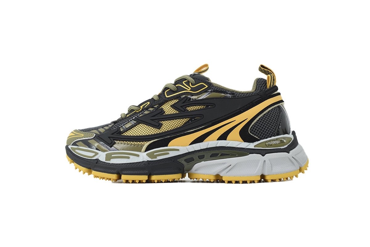 OFF WHITE Be Right Back Black Ocher Yellow OMIA295S26FAB0021016