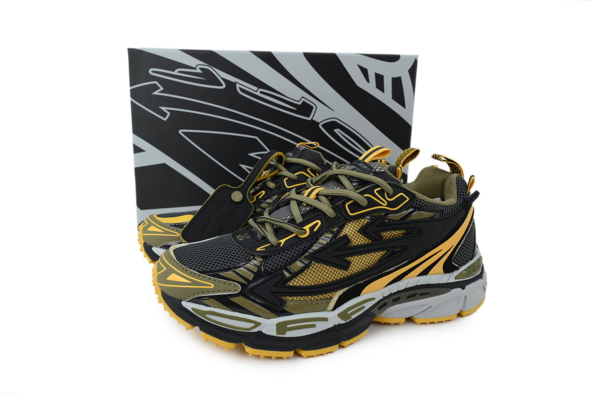 OFF WHITE Be Right Back Black Ocher Yellow OMIA295S26FAB0021016
