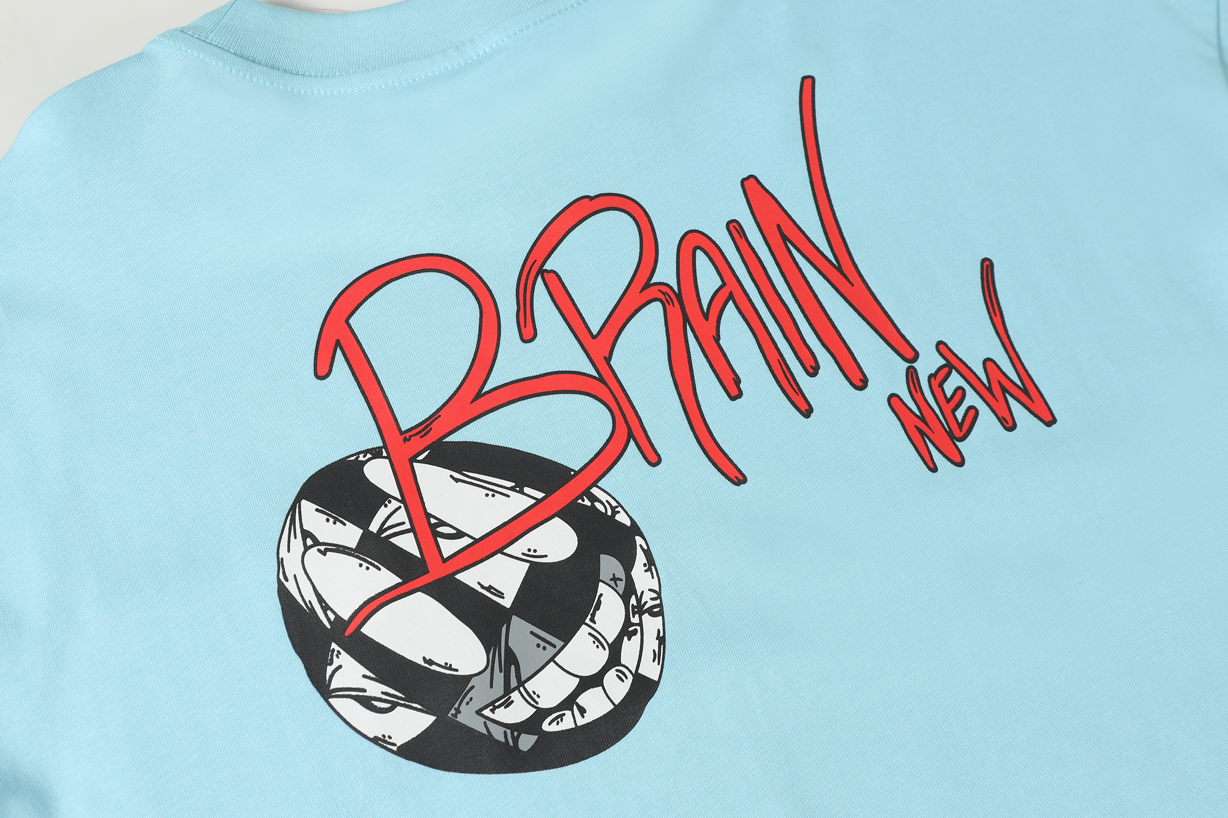 Chrome Hearts Matty Boy Brain New Tee Baby Blue