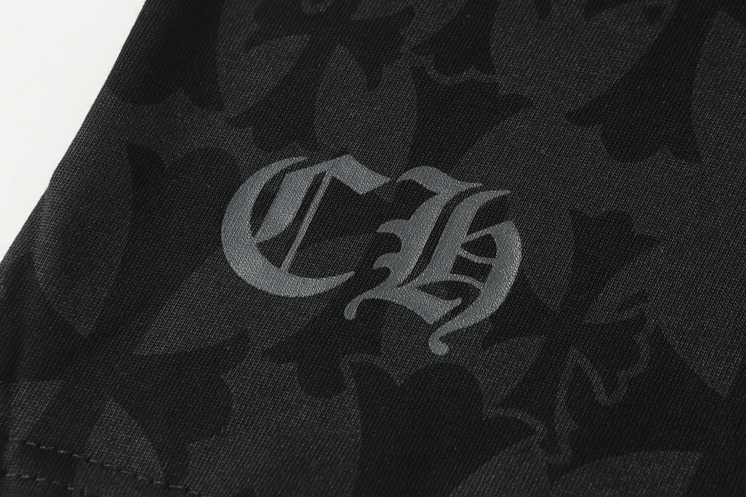 Chrome Hearts Cross Logo Monogram Scroll Logo Tee Black