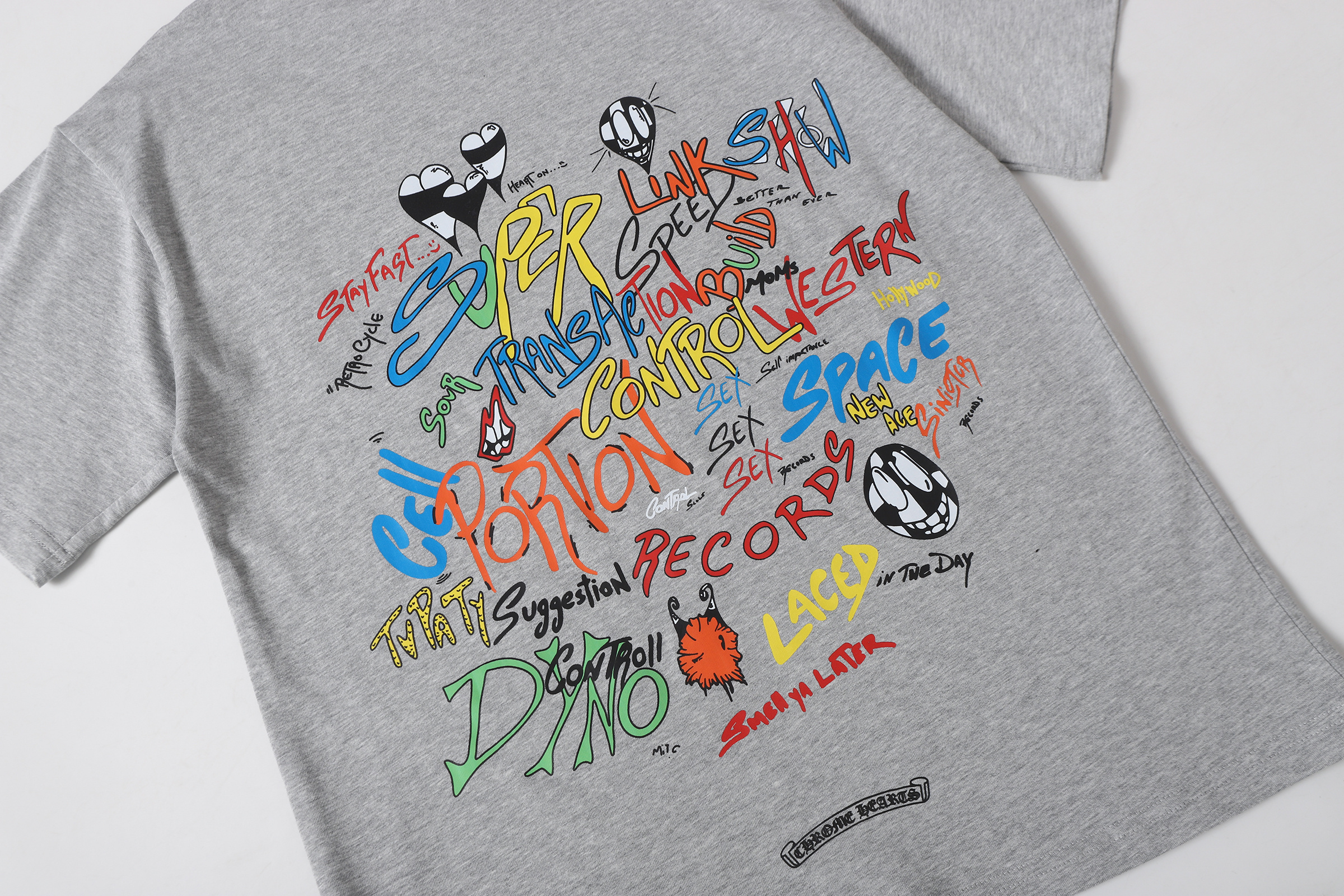 Chrome Hearts x Matty Boy PPO Brain Short-Sleeve T-Shirt Ash Grey