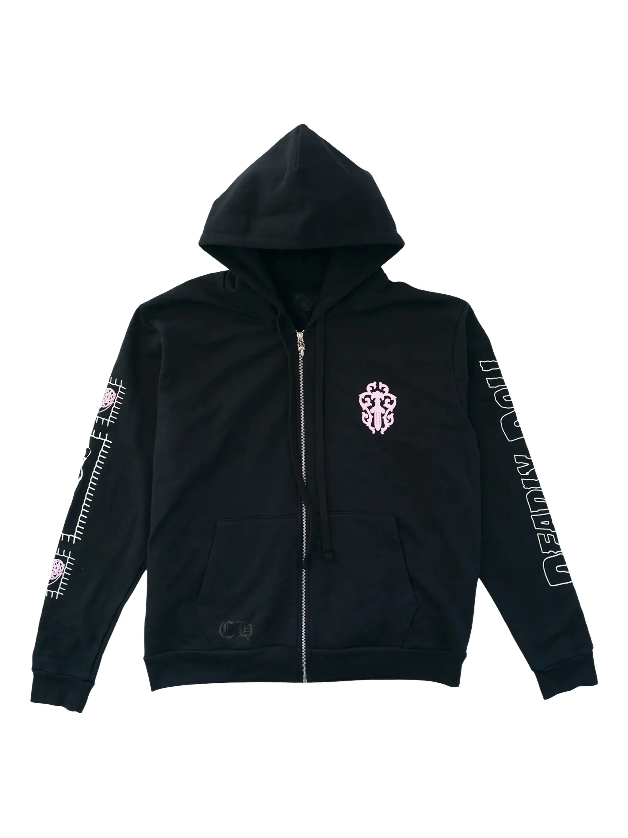 Chrome Hearts Deadly Doll Zip-up Hoodie Black