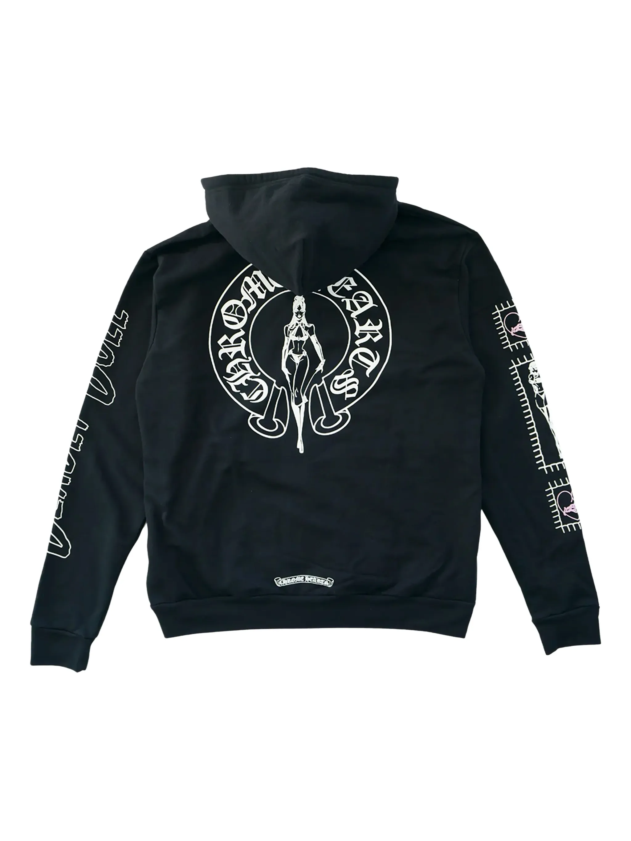 Chrome Hearts Deadly Doll Zip-up Hoodie Black