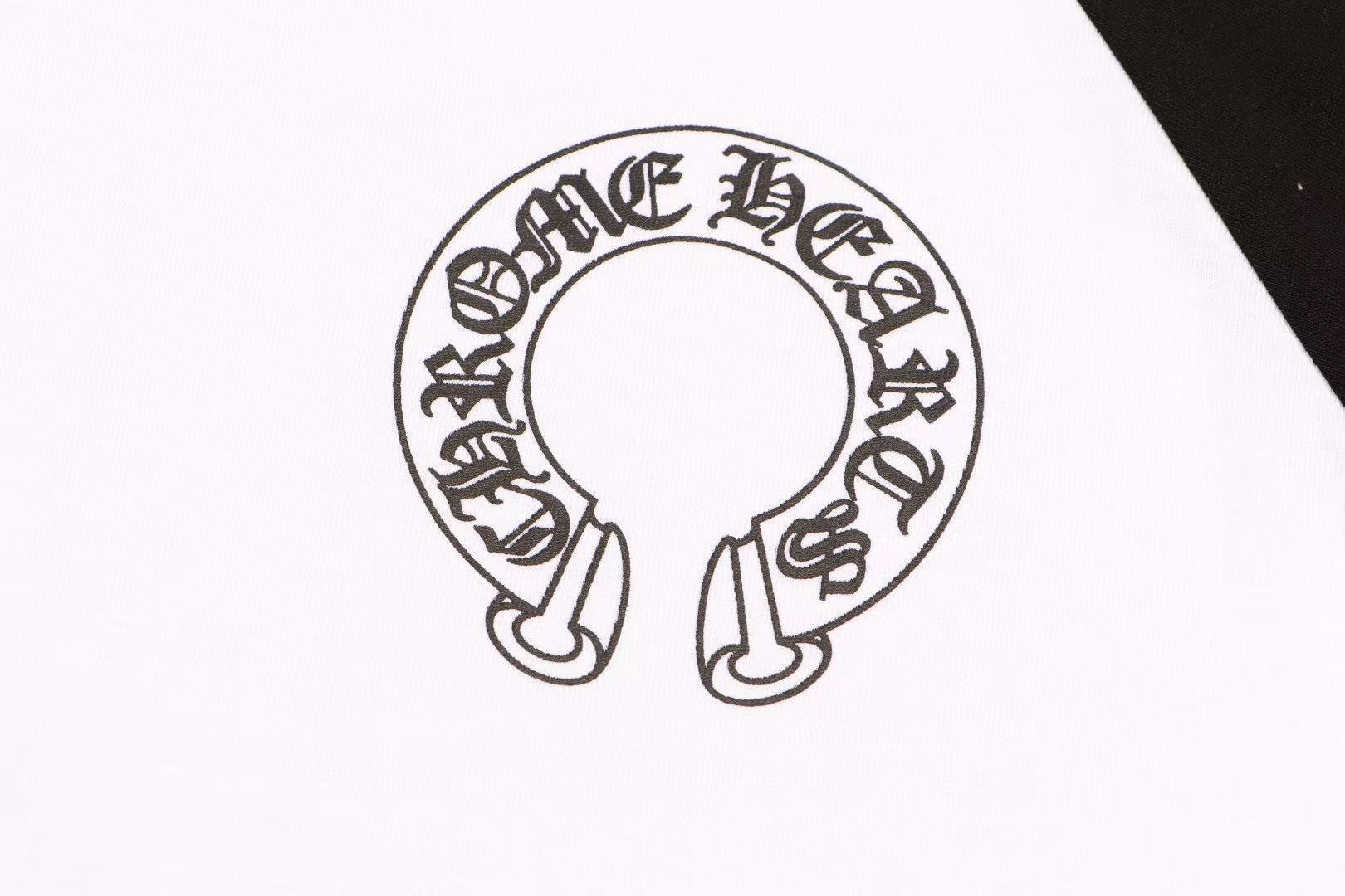 Chrome Hearts Long-Sleeve Shirt White/Black Y82#