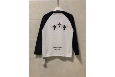 Chrome Hearts Long-Sleeve Shirt White/Black Y87# 02