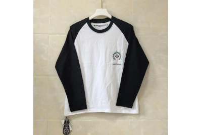 Chrome Hearts Long-Sleeve Shirt White/Black Y89# 01