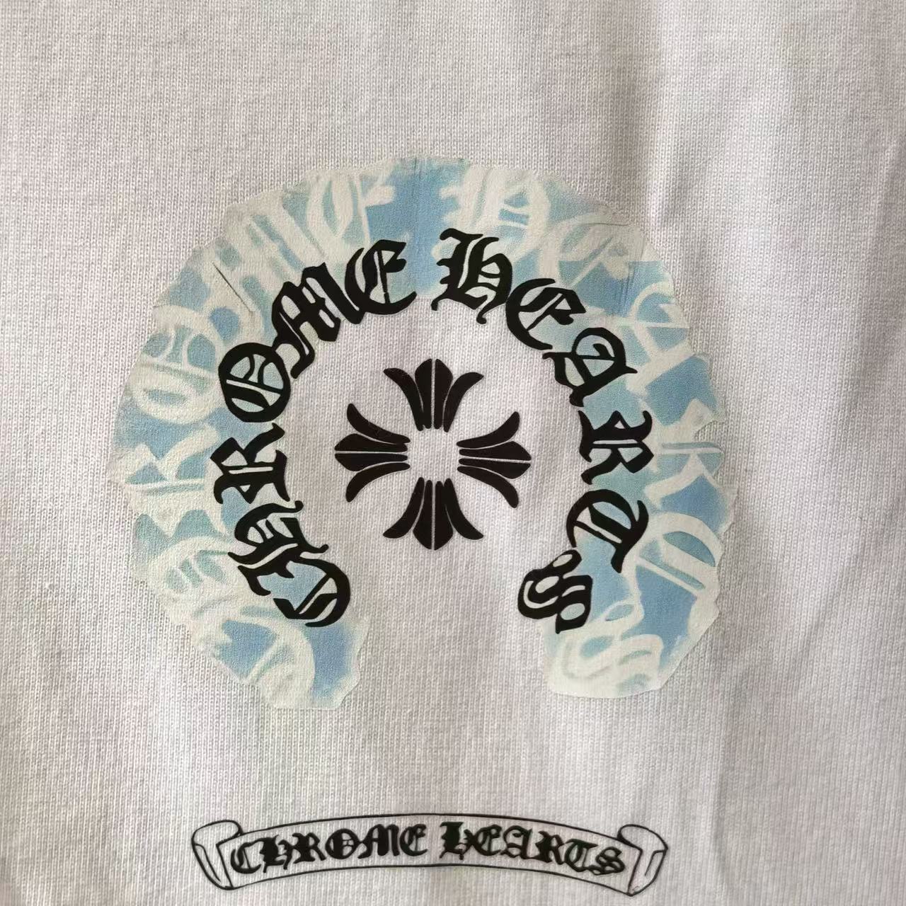 Chrome Hearts Long-Sleeve Shirt White/Black Y89#