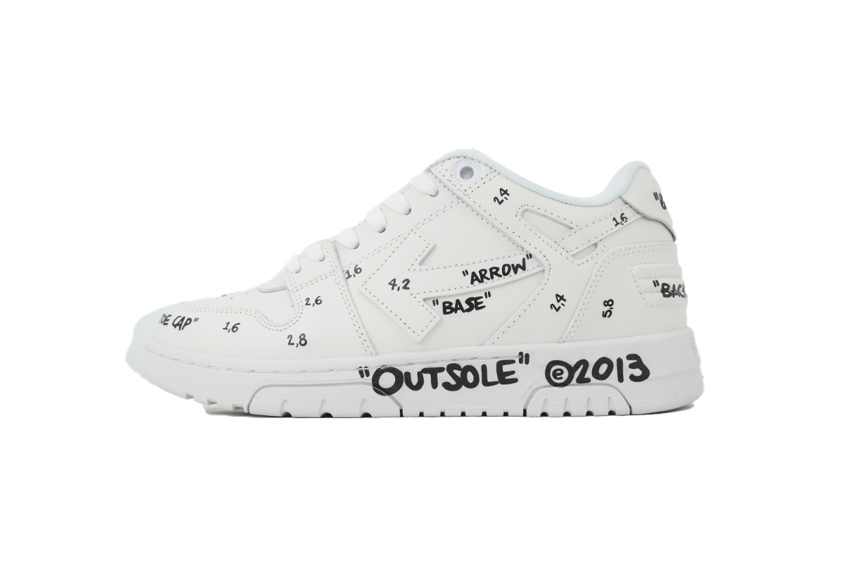 Off White Out of Office OOO Sneakers White Black OMIA189F25LEA0070110