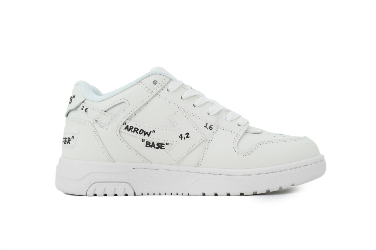 Off White Out of Office OOO Sneakers White Black OMIA189F25LEA0070110