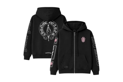 Chrome Hearts Deadly Doll Zip-up Hoodie Black 01