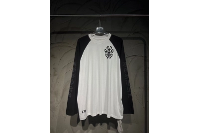 Chrome Hearts Long-Sleeve Shirt White/Black Y83# 01