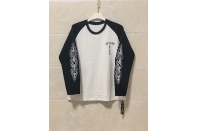 Chrome Hearts Long-Sleeve Shirt White/Black Y84# 01