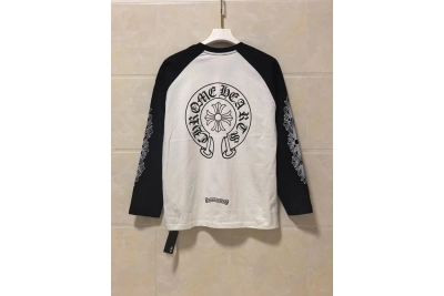 Chrome Hearts Long-Sleeve Shirt White/Black Y84# 02