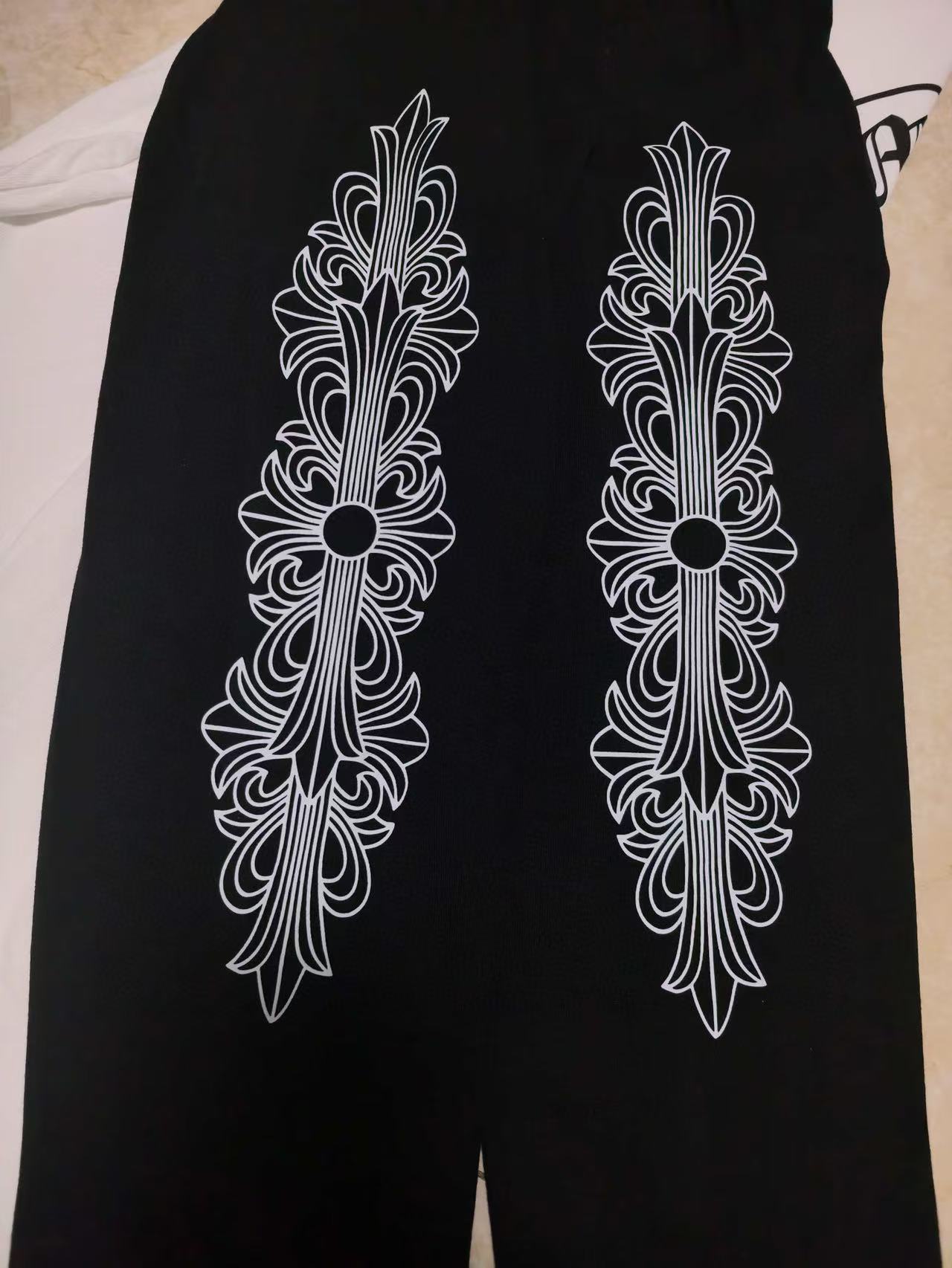 Chrome Hearts Long-Sleeve Shirt White/Black Y84#