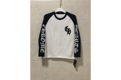 Chrome Hearts Long-Sleeve Shirt White/Black Y86# 01