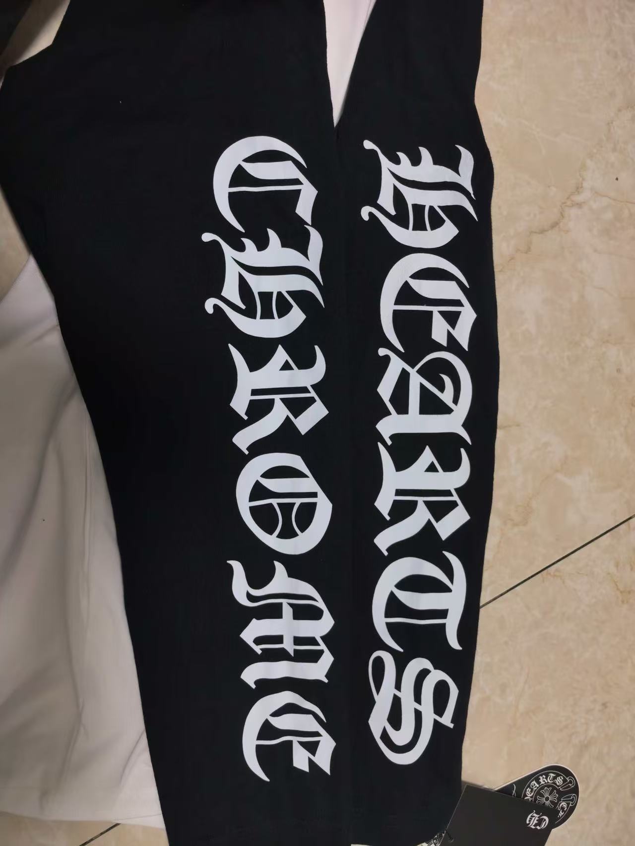 Chrome Hearts Long-Sleeve Shirt White/Black Y86#