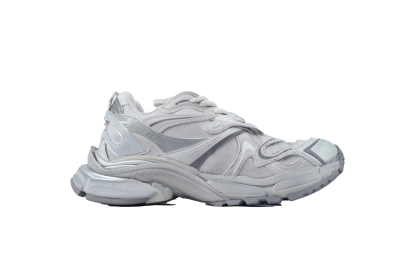 Balenciaga Runner 2.0 Sneaker Worn-Out White Silver 779066 W3RXP 9110 02