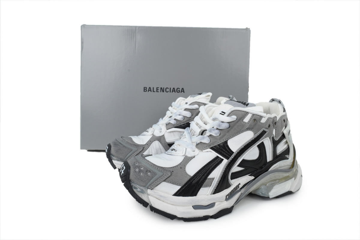Balenciaga Runner LED Grey White Black 853223 WRNLD 9012