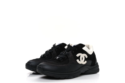 CC Logo Sneaker Wmns Black White 02