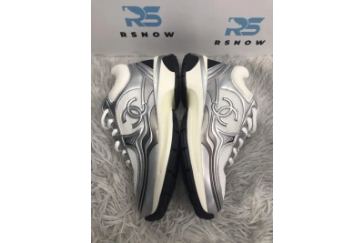 CC Logo Sneaker White Silver 02
