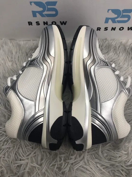 CC Logo Sneaker White Silver