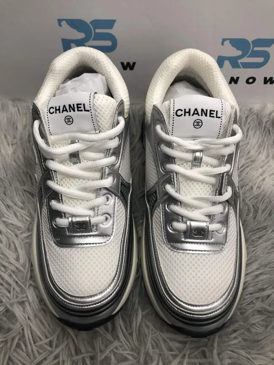 CC Logo Sneaker White Silver