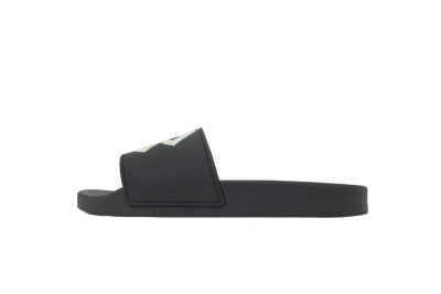 Balenciaga Pool Slide Sandal Black Yellow Rubber 689031W1SA21090 02
