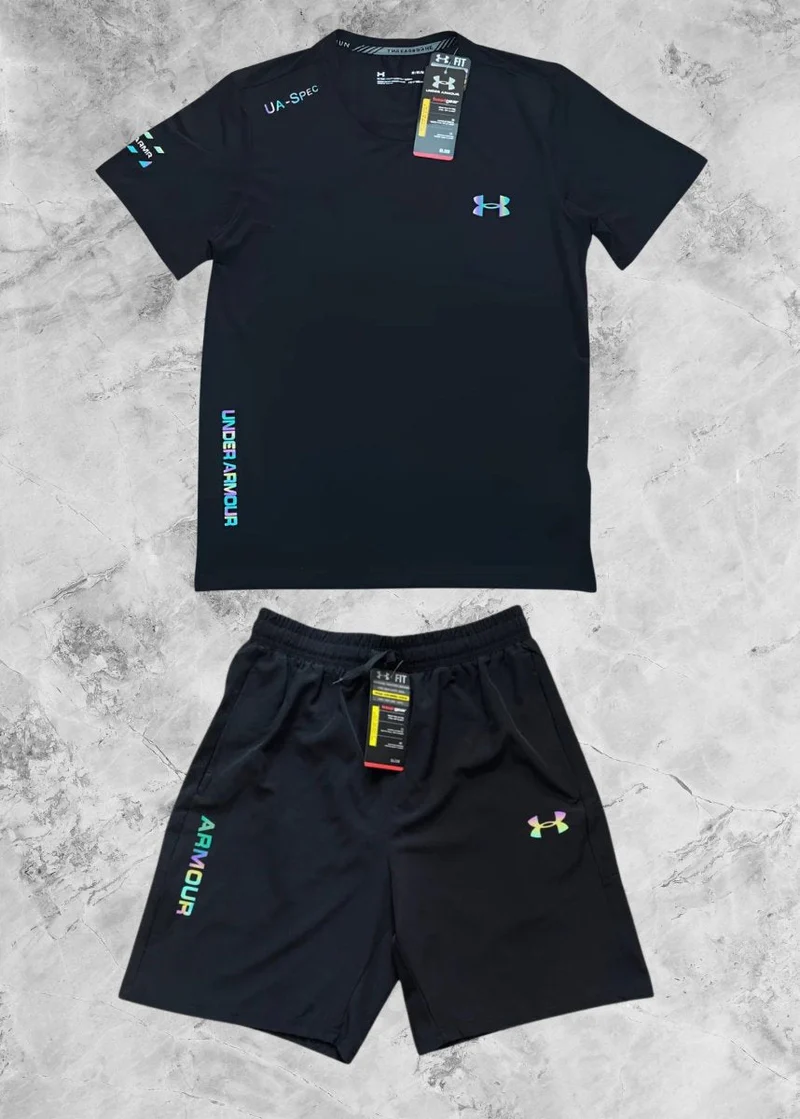 Ensemble Under Armour Reflective Running Tracksuit Short Black
