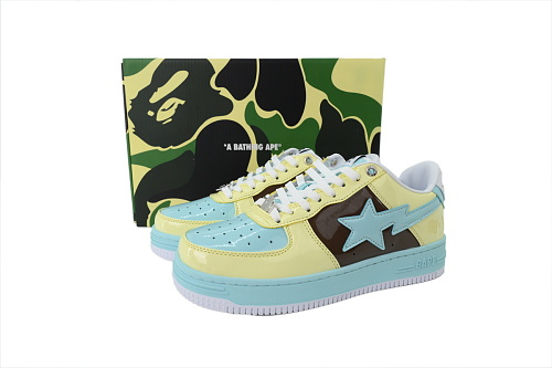 A Bathing Ape Bape Sta Yellow Green Brown Reps