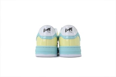 A Bathing Ape Bape Sta Low Yellow Green Brown  02