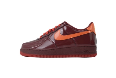 Nike Air Force 1 Low Patent Leather Dark Team Red  IO4489-601 01