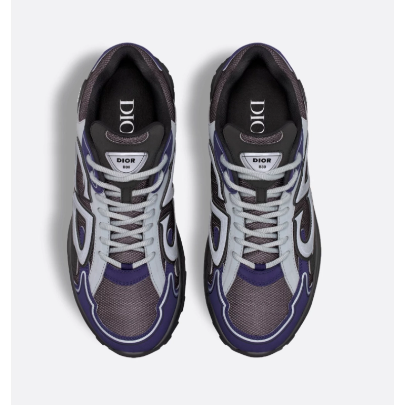 Dior B30 Anthracite Gray Technical Mesh Black Relica