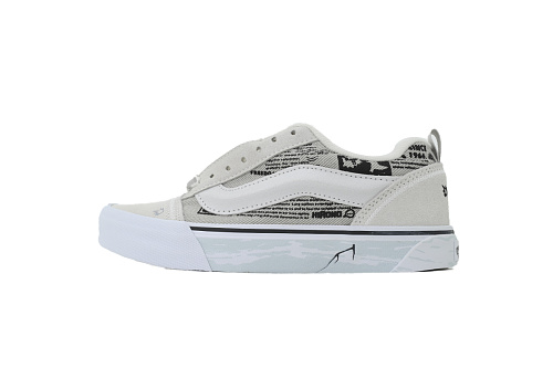 Fake Vans x HIRONO Knu Skool White Black